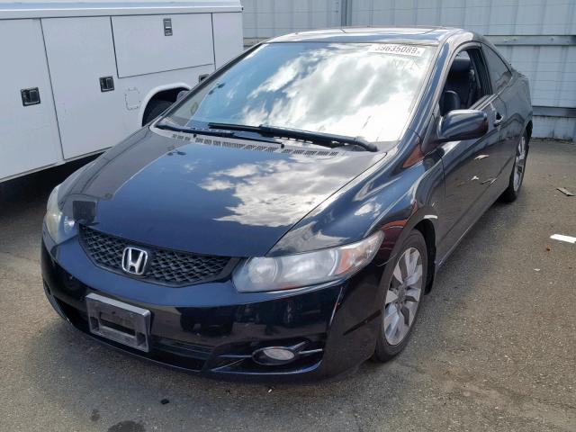 2HGFG12929H514143 - 2009 HONDA CIVIC EXL შავი ფოტო 2