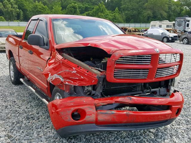 1D7HA18D35S113035 - 2005 DODGE RAM 1500 S RED photo 1