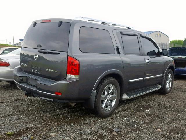 5N1AA0NC3CN604827 - 2012 NISSAN ARMADA SV CHARCOAL photo 4