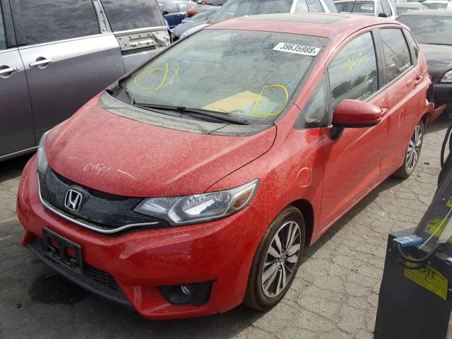 JHMGK5H72HS017629 - 2017 HONDA FIT EX RED photo 2