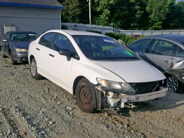 1HGFA16399L013860 - 2009 HONDA CIVIC VP WHITE photo 1