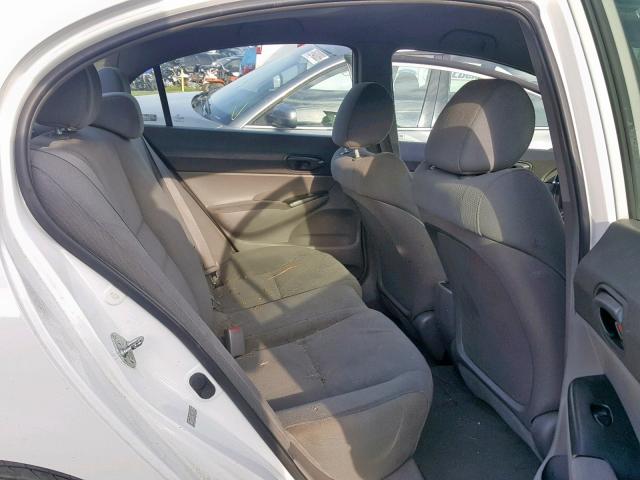 1HGFA16399L013860 - 2009 HONDA CIVIC VP WHITE photo 6