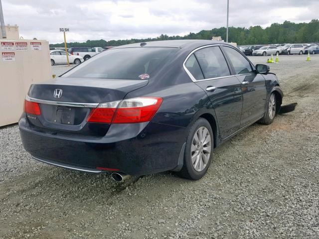 1HGCR2F88DA080774 - 2013 HONDA ACCORD EXL BLACK photo 4