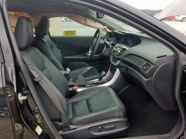 1HGCR2F88DA080774 - 2013 HONDA ACCORD EXL BLACK photo 5