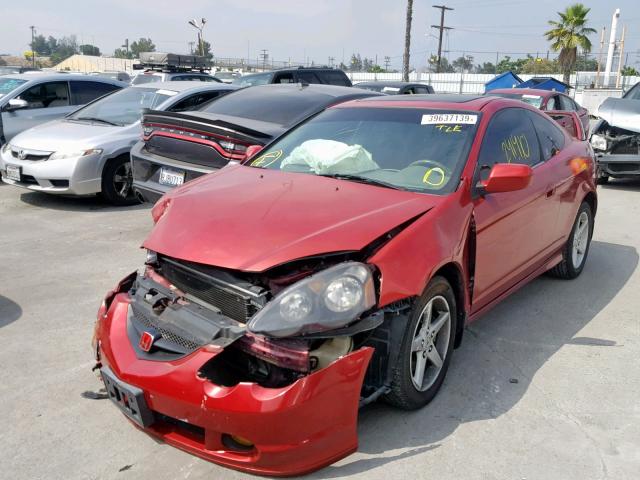 JH4DC53033S001555 - 2003 ACURA RSX TYPE-S RED photo 2