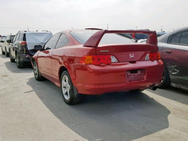 JH4DC53033S001555 - 2003 ACURA RSX TYPE-S RED photo 3
