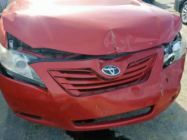 4T1BK46KX7U050647 - 2007 TOYOTA CAMRY NEW RED photo 9