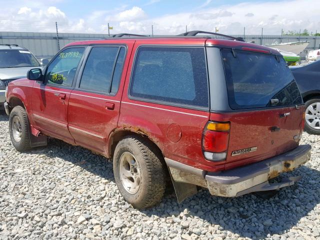 1FMDU34X7VUA58326 - 1997 FORD EXPLORER RED photo 3