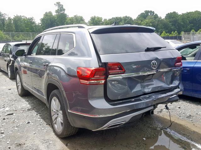 1V2NR2CA0KC511123 - 2019 VOLKSWAGEN ATLAS SEL Boz foto 3
