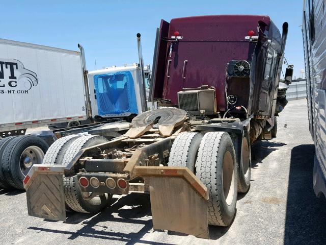 1XKWD49X37J181349 - 2007 KENWORTH CONSTRUCTI BURGUNDY photo 4