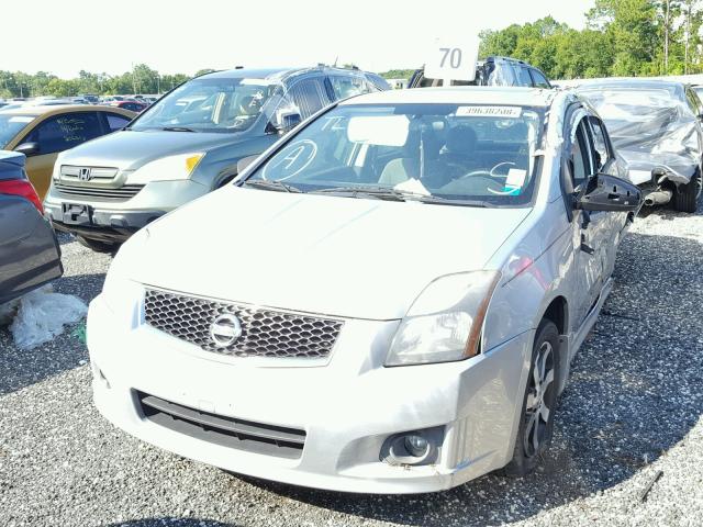 3N1AB6AP5CL655892 - 2012 NISSAN SENTRA 2.0 SILVER photo 2