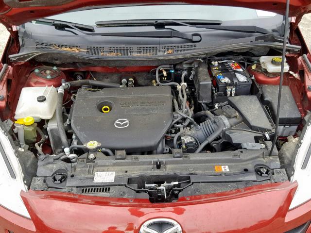 JM1CW2BLXC0123131 - 2012 MAZDA 5 RED photo 7