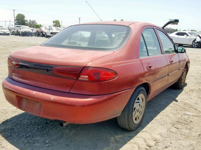 3FAFP13P0YR260565 - 2000 FORD ESCORT RED photo 4