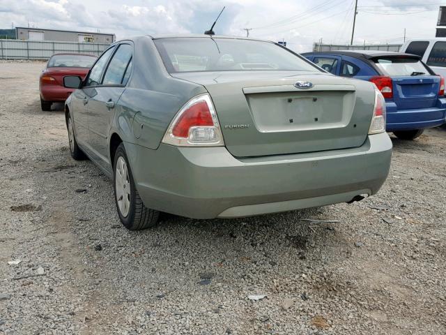 3FAHP06Z78R188537 - 2008 FORD FUSION S GREEN photo 3