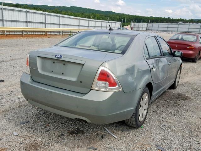 3FAHP06Z78R188537 - 2008 FORD FUSION S GREEN photo 4