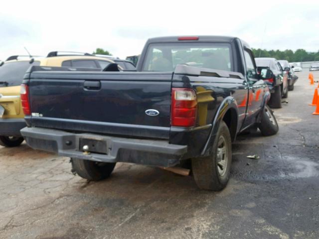 1FTYR10U91TA70842 - 2001 FORD RANGER BLACK photo 4