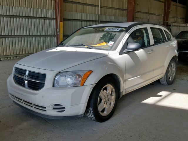 1B3HB48A19D198709 - 2009 DODGE CALIBER SX WHITE photo 2