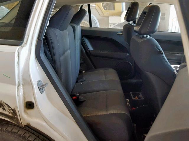 1B3HB48A19D198709 - 2009 DODGE CALIBER SX WHITE photo 6