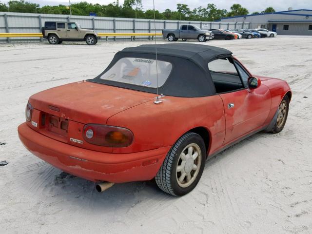 JM1NA3518P1419837 - 1993 MAZDA MX-5 MIATA RED photo 4