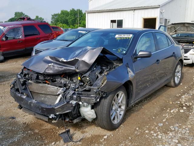 1G11D5RR6DF116337 - 2013 CHEVROLET MALIBU 1LT CHARCOAL photo 2