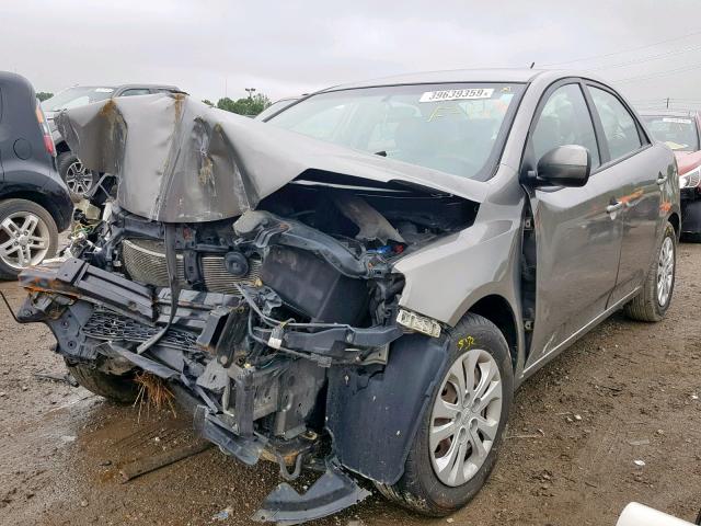 KNAFU4A27B5323521 - 2011 KIA FORTE EX GRAY photo 2