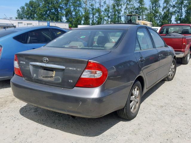 JTDBF30K740152356 - 2004 TOYOTA CAMRY LE GRAY photo 4