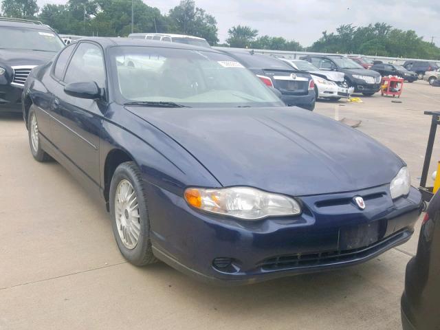 2G1WW12E529352595 - 2002 CHEVROLET MONTE CARL BLUE photo 1