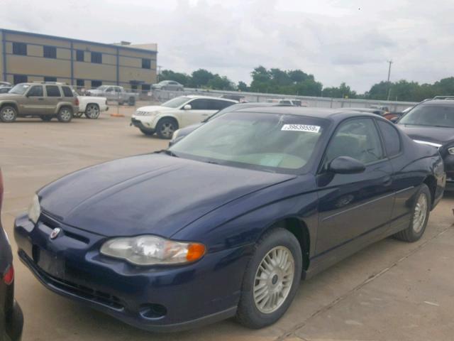 2G1WW12E529352595 - 2002 CHEVROLET MONTE CARL BLUE photo 2