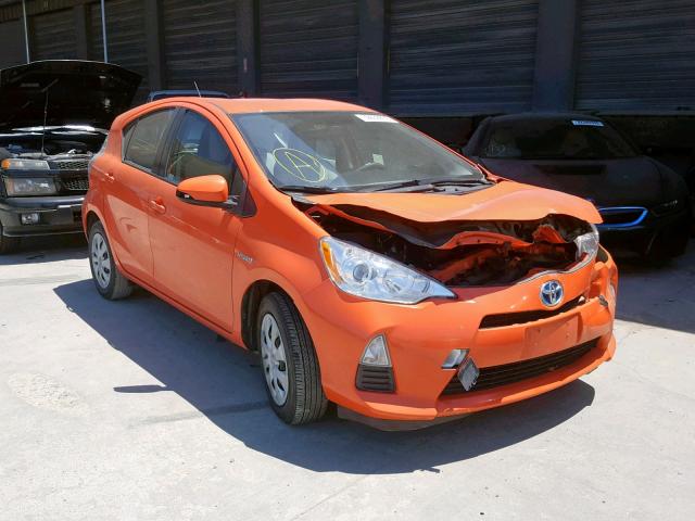 JTDKDTB33D1055600 - 2013 TOYOTA PRIUS C ORANGE photo 1