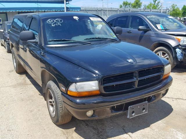 1B7GL22X1XS156722 - 1999 DODGE DAKOTA BLACK photo 1