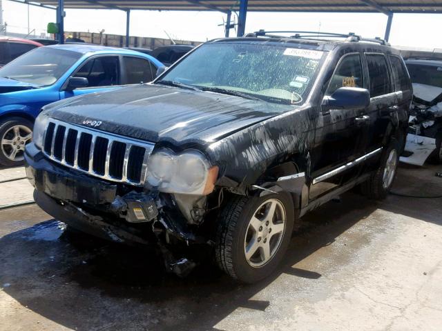 1J4HS58N65C545548 - 2005 JEEP GRAND CHER BLACK photo 2