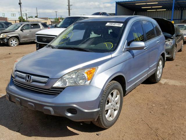 JHLRE487X7C078430 - 2007 HONDA CR-V EXL BLUE photo 2