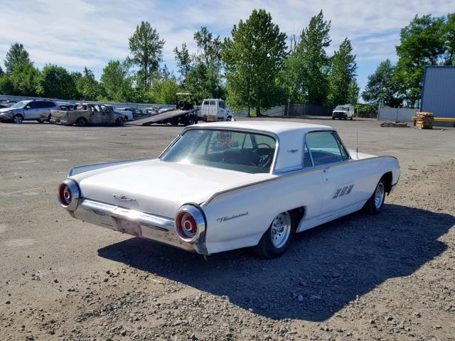 3Y83Z116675 - 1963 FORD T-BIRD WHITE photo 4