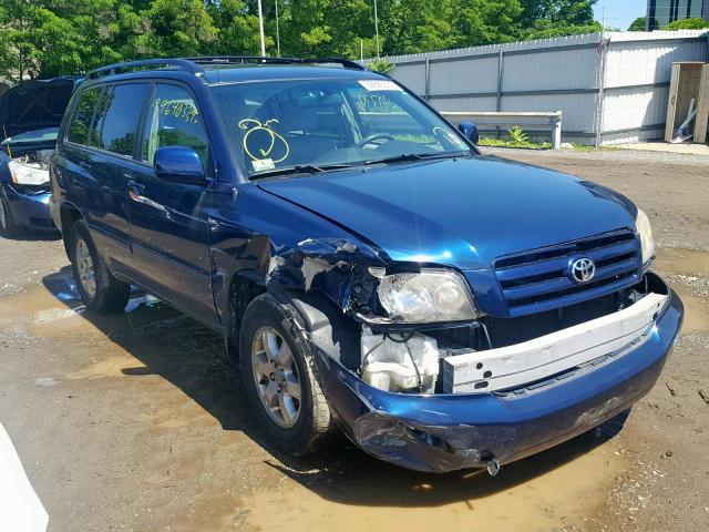 JTEEP21A070189307 - 2007 TOYOTA HIGHLANDER BLUE photo 1