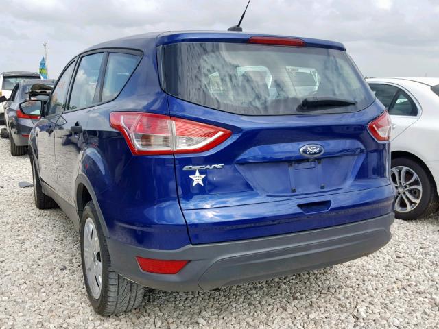 1FMCU0F71FUA16937 - 2015 FORD ESCAPE S BLUE photo 3