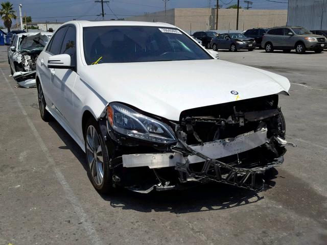 WDDHF5KB6GB226433 - 2016 MERCEDES-BENZ E 350 WHITE photo 1