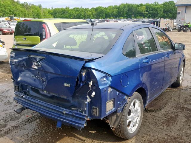 1FAHP36N69W188610 - 2009 FORD FOCUS SES BLUE photo 4