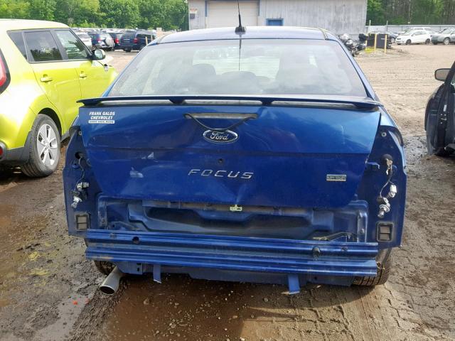 1FAHP36N69W188610 - 2009 FORD FOCUS SES BLUE photo 9