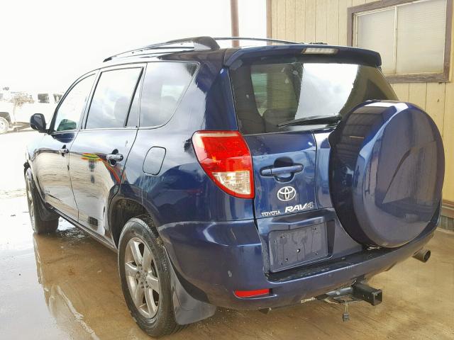 JTMBK31VX75023250 - 2007 TOYOTA RAV4 LIMIT BLUE photo 3