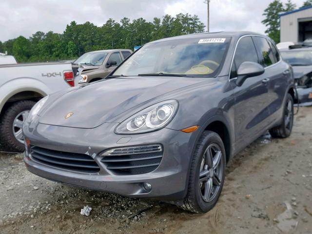 WP1AB2A20CLA45225 - 2012 PORSCHE CAYENNE S GRAY photo 2