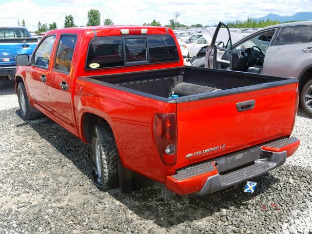 1GCCS136X48154994 - 2004 CHEVROLET COLORADO RED photo 3