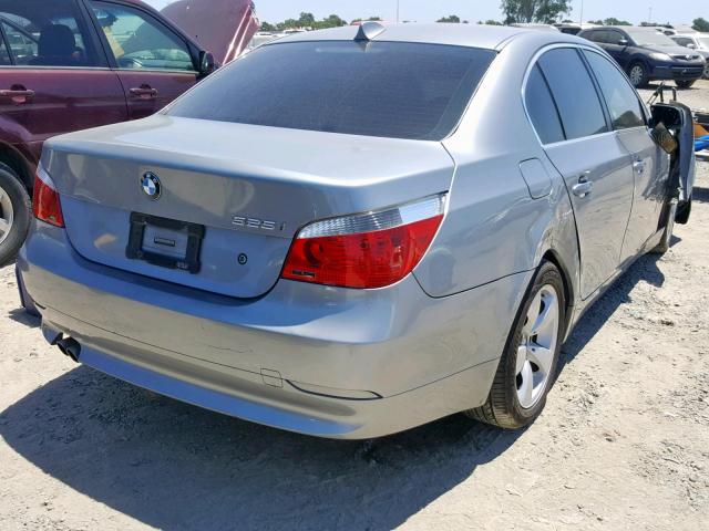 WBANE53536CK80092 - 2006 BMW 525 I SILVER photo 4