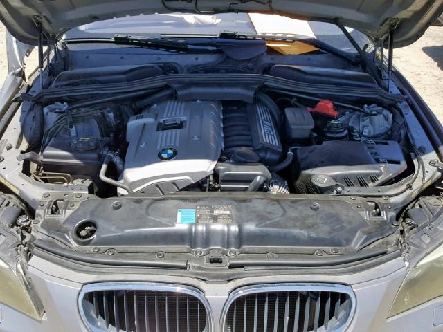 WBANE53536CK80092 - 2006 BMW 525 I SILVER photo 7