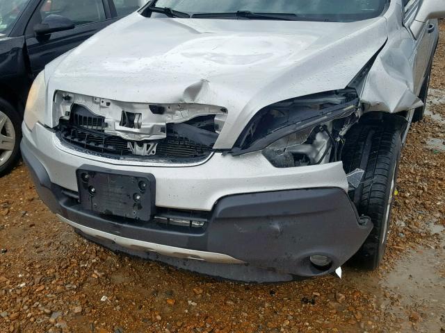 3GNAL2EK1DS636014 - 2013 CHEVROLET CAPTIVA LS ვერცხლისფერი ფოტო 9