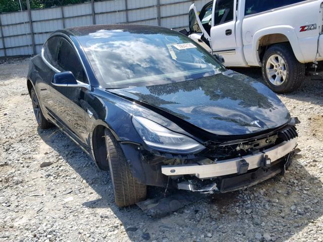 5YJ3E1EA8JF011448 - 2018 TESLA MODEL 3 BLACK photo 1