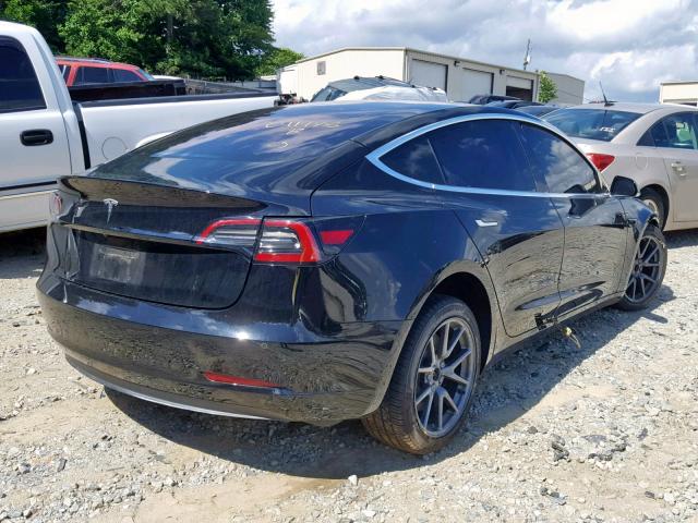 5YJ3E1EA8JF011448 - 2018 TESLA MODEL 3 BLACK photo 4