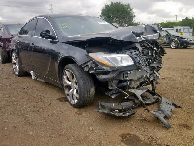 2G4GV5GV0D9247850 - 2013 BUICK REGAL GS BLACK photo 1