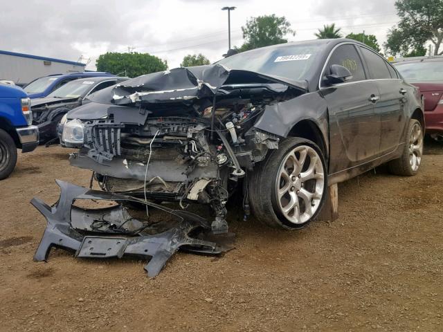 2G4GV5GV0D9247850 - 2013 BUICK REGAL GS BLACK photo 2