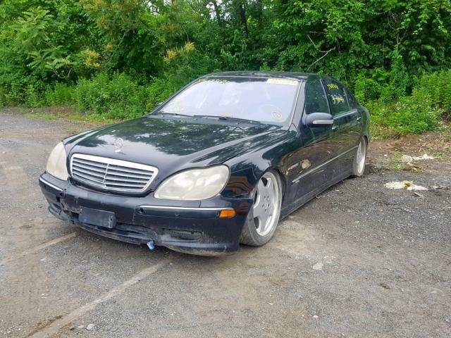 WDBNG78J61A199279 - 2001 MERCEDES-BENZ S 600 BLACK photo 2