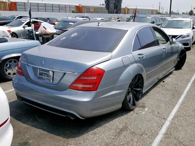 WDDNG71X97A109928 - 2007 MERCEDES-BENZ S 550 BLUE photo 4